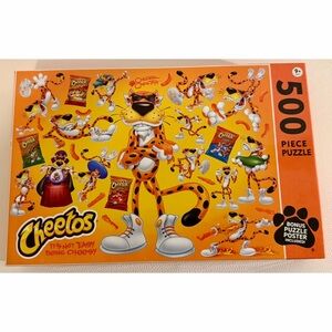 Cheetos Chester Cheetah 500 Piece Puzzle RoseArt Like New Sealed Pieces Poster